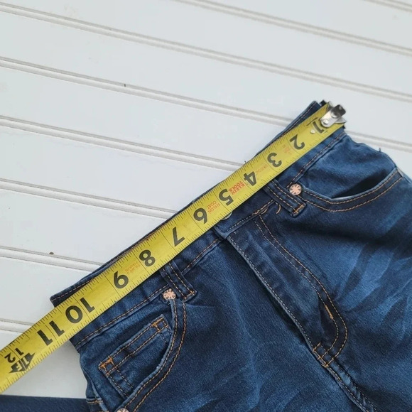 VIP Jeans High Waist Stretchy Women's Dark Blue Mid Rise Size 00 /21 - Picture 7 of 8